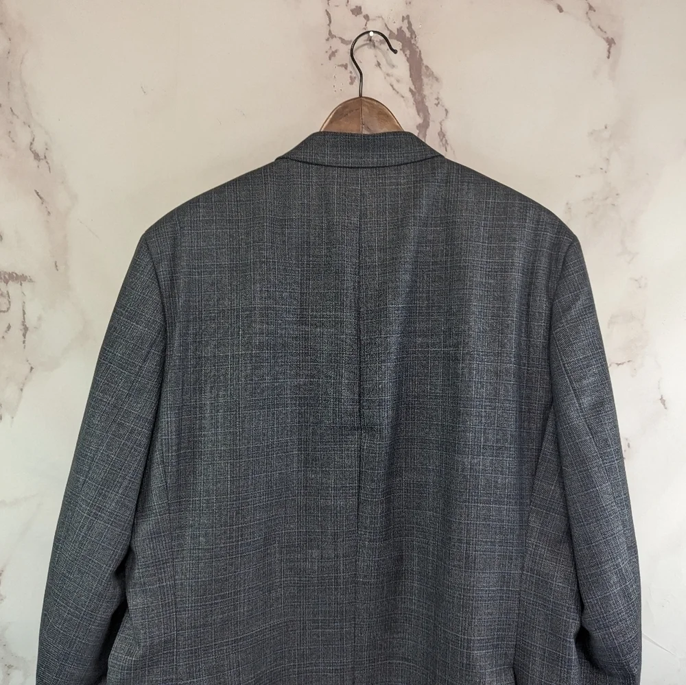 Lauren Ralph Lauren Suit Jacket Mens 46 L Gray Blazer 2 Button Sport Coat